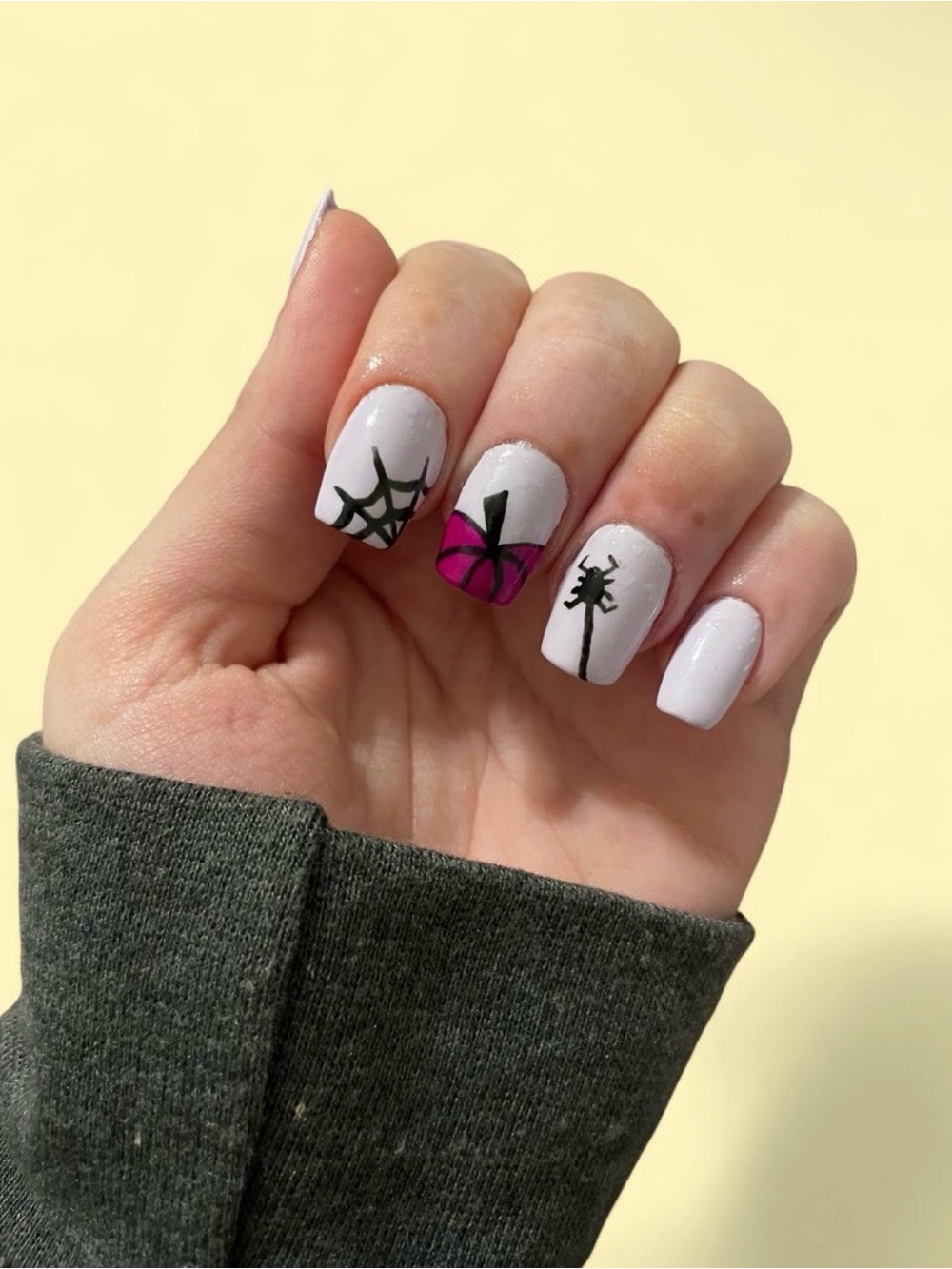 Lavender Halloween Nails